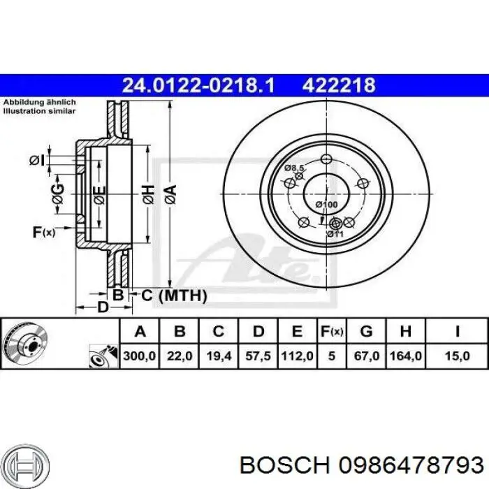 A1294230312 Mercedes Freno de disco trasero