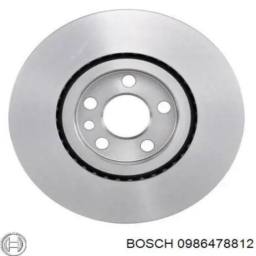 0 986 478 812 Bosch disco de freno delantero