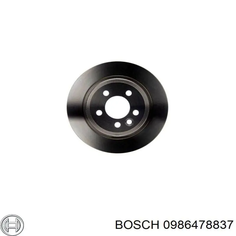 0 986 478 837 Bosch disco de freno trasero