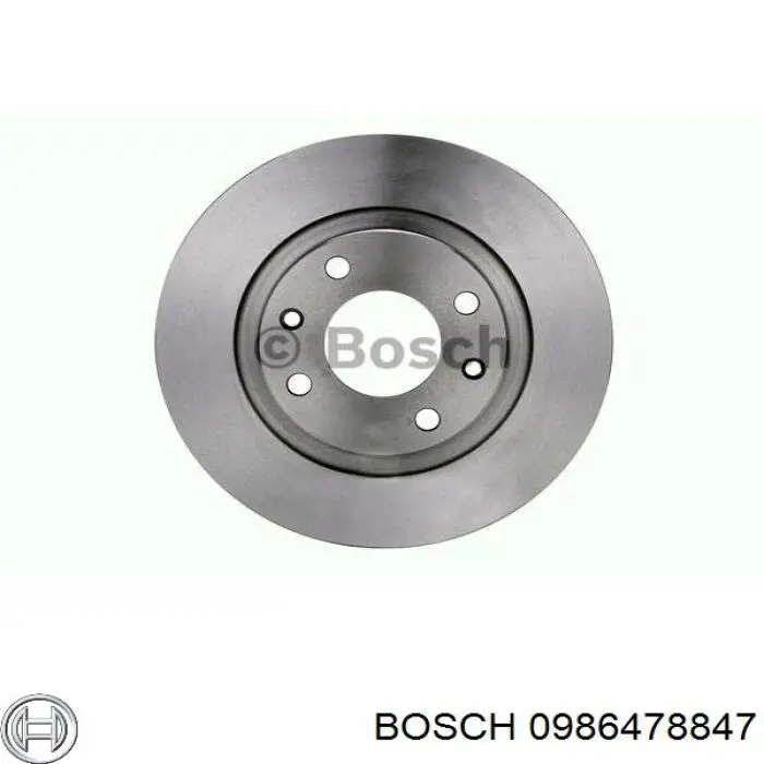 0986478847 Bosch disco de freno delantero