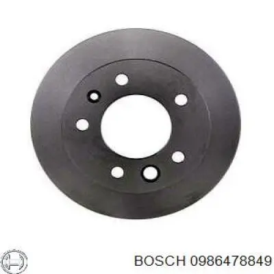 0986478849 Bosch disco de freno delantero
