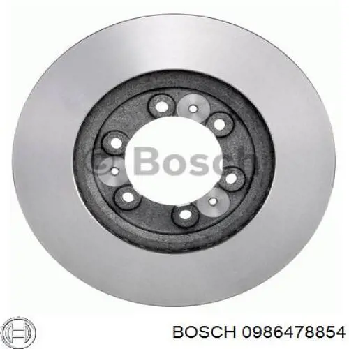 0986478854 Bosch disco de freno delantero