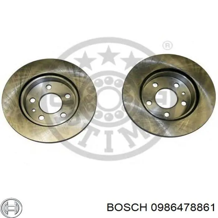 Disco de freno delantero Bosch 0986478861