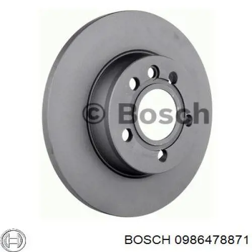 0986478871 Bosch disco de freno trasero