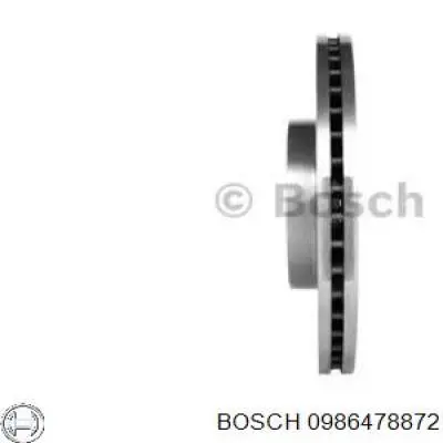 0986478872 Bosch disco de freno delantero