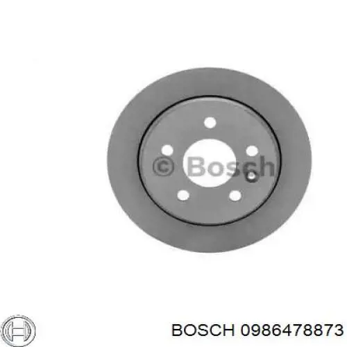 0986478873 Bosch disco de freno trasero