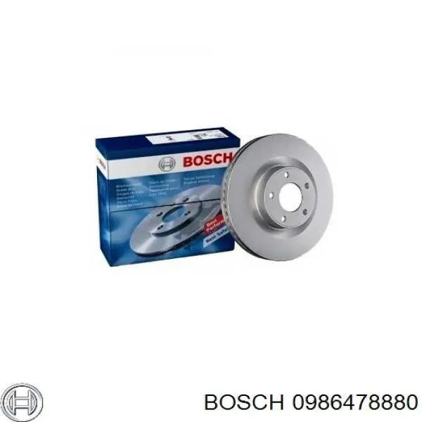 0986478880 Bosch disco de freno delantero