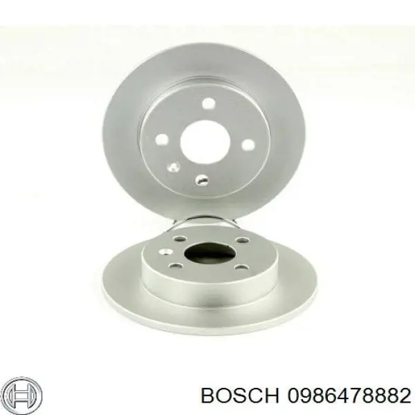 0986478882 Bosch disco de freno trasero