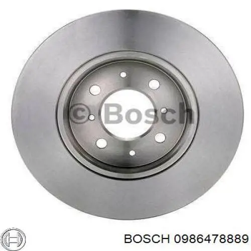 0986478889 Bosch disco de freno delantero