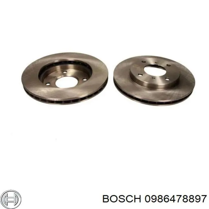 0986478897 Bosch freno de disco delantero