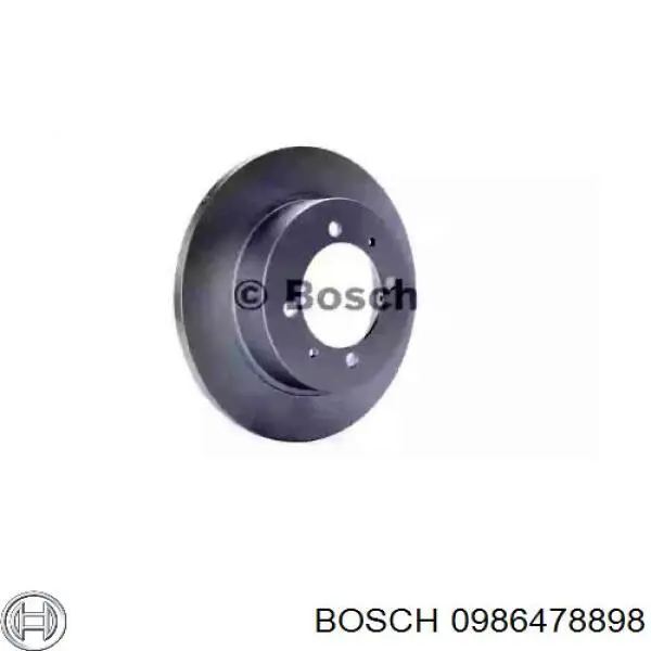 0986478898 Bosch disco de freno trasero