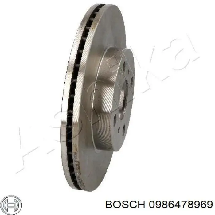 0986478969 Bosch disco de freno delantero