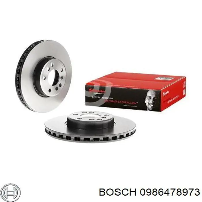 0986478973 Bosch freno de disco delantero