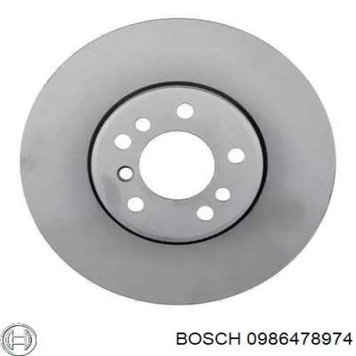 0986478974 Bosch disco de freno delantero