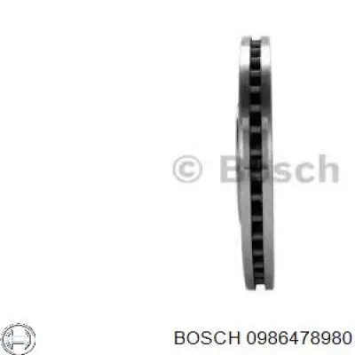 0986478980 Bosch disco de freno delantero