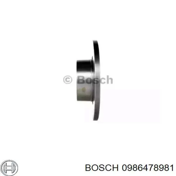 0986478981 Bosch disco de freno trasero