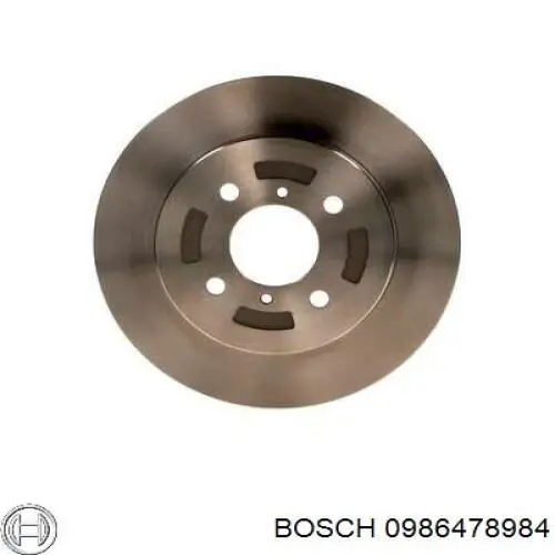 0986478984 Bosch freno de disco delantero