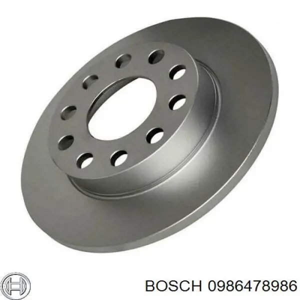 0986478986 Bosch disco de freno trasero