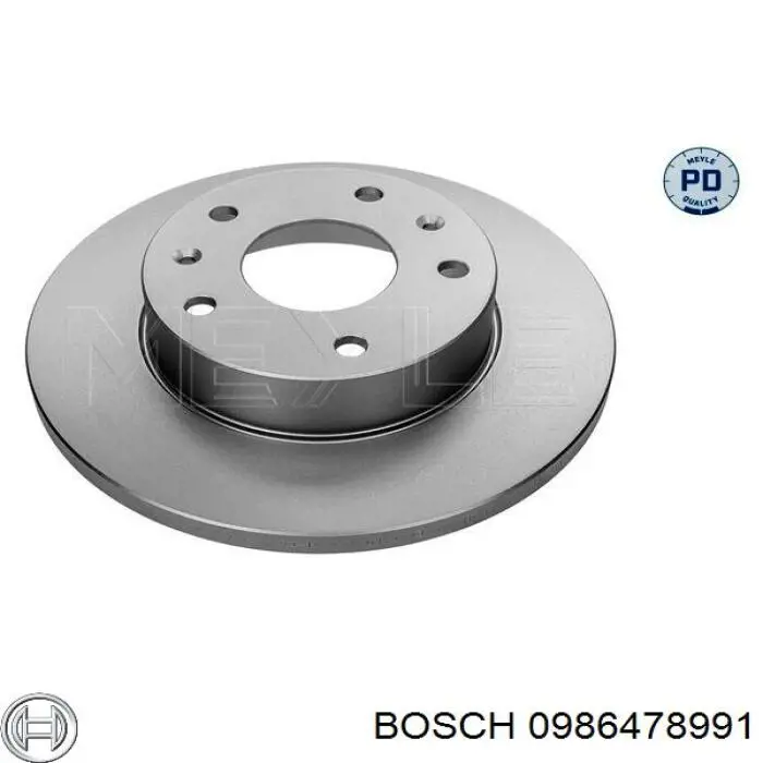 0986478991 Bosch disco de freno delantero