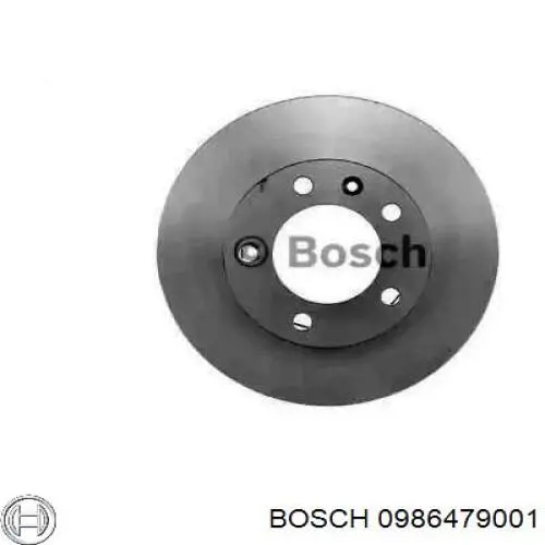 0986479001 Bosch disco de freno delantero