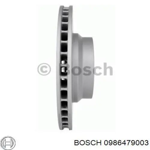 0 986 479 003 Bosch disco de freno delantero