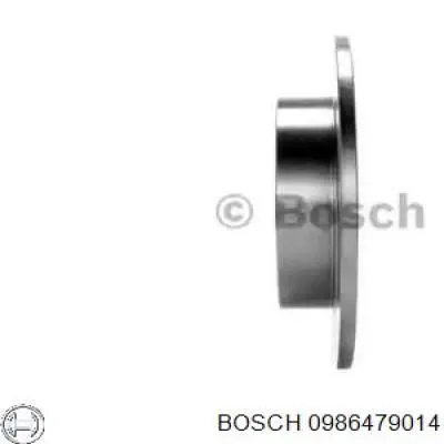 0986479014 Bosch disco de freno trasero