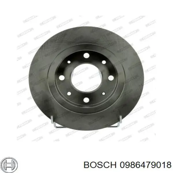 0986479018 Bosch disco de freno trasero