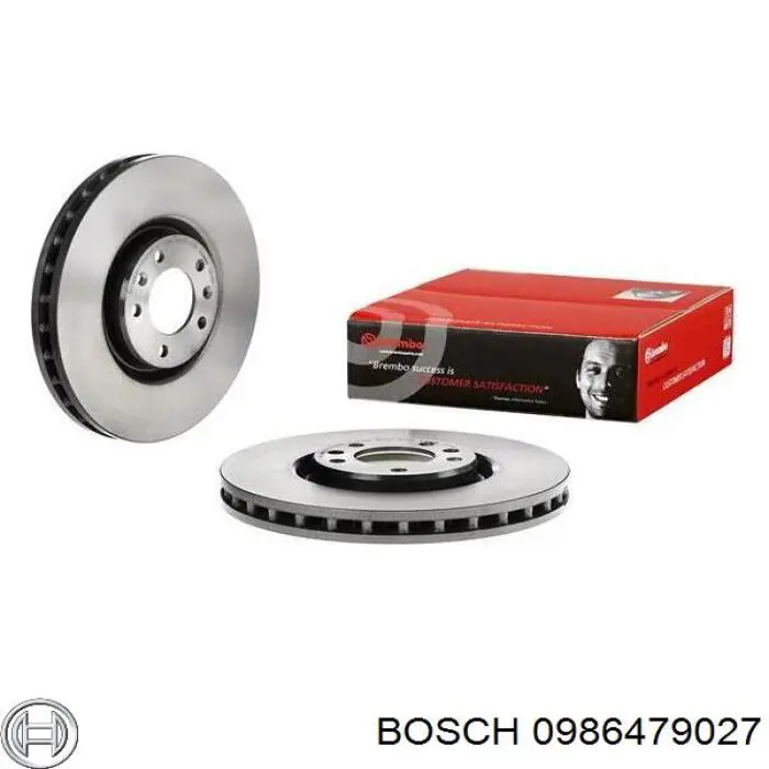 0 986 479 027 Bosch disco de freno delantero