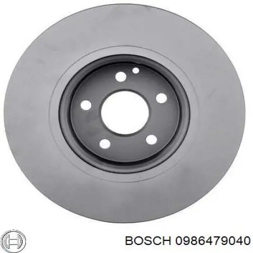 0 986 479 040 Bosch disco de freno delantero