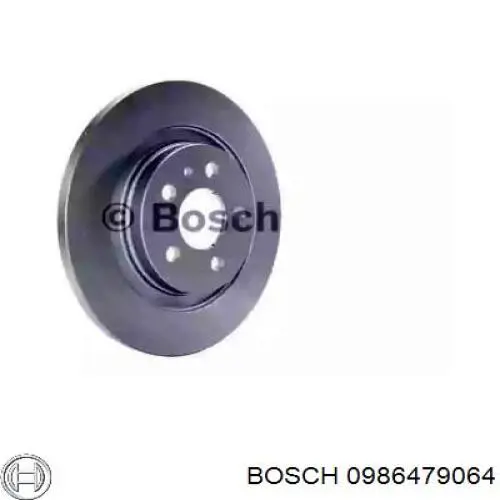 0986479064 Bosch disco de freno trasero