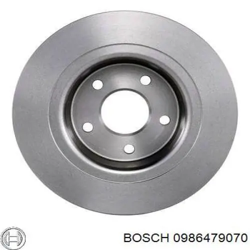 0986479070 Bosch disco de freno trasero