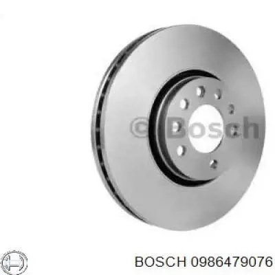 0986479076 Bosch disco de freno delantero