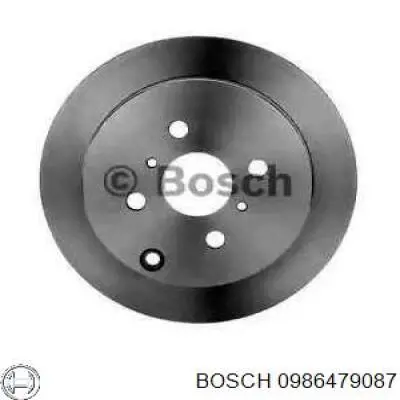 0986479087 Bosch disco de freno trasero
