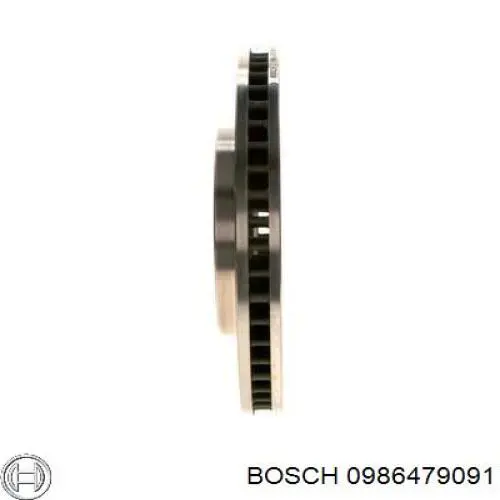 0986479091 Bosch freno de disco delantero