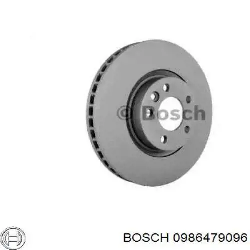 0 986 479 096 Bosch disco de freno delantero