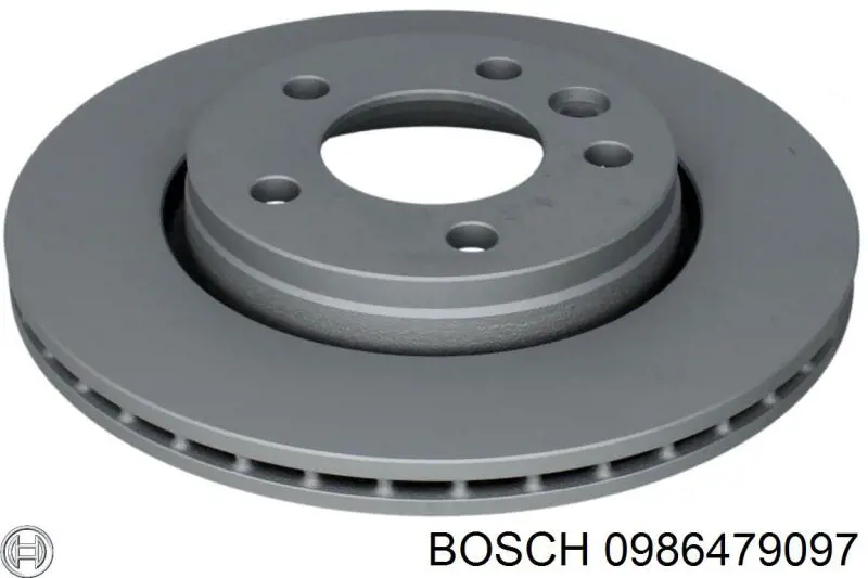 0986479097 Bosch disco de freno trasero