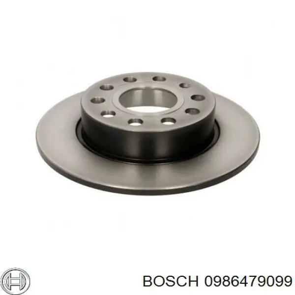 Disco de freno trasero 0986479099 Bosch
