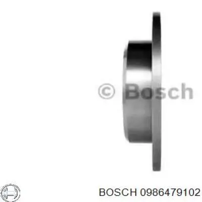 0986479102 Bosch disco de freno trasero