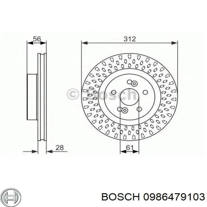 Freno de disco delantero Nissan Versa E12X