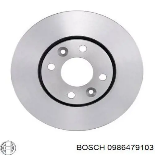 0986479103 Bosch disco de freno delantero