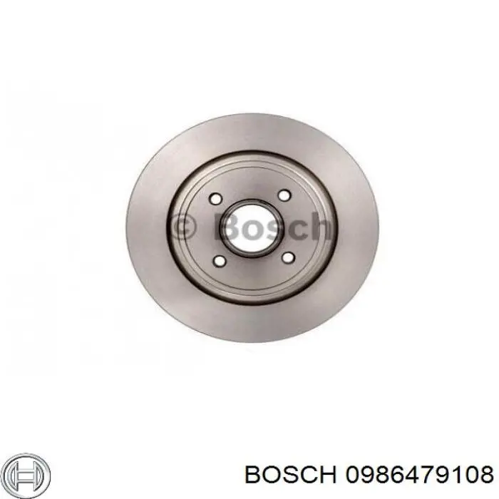 0986479108 Bosch disco de freno trasero