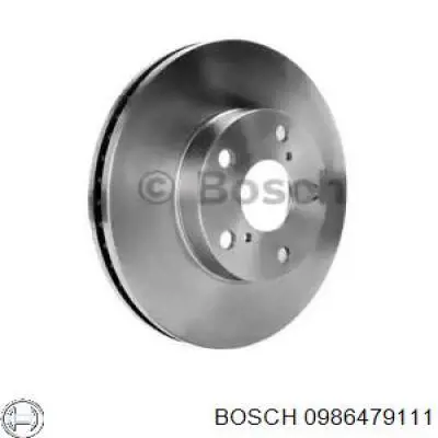 0 986 479 111 Bosch disco de freno delantero