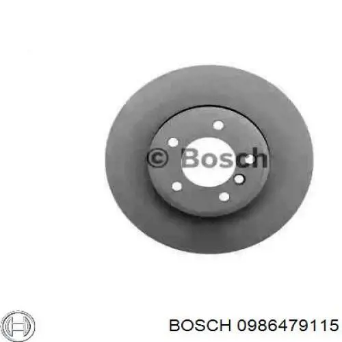 Comprar 0986479115 Bosch Freno de disco delantero