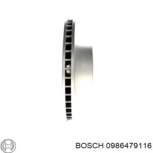 Disco de freno 0986479116 Bosch