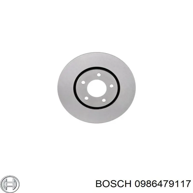 0 986 479 117 Bosch disco de freno delantero