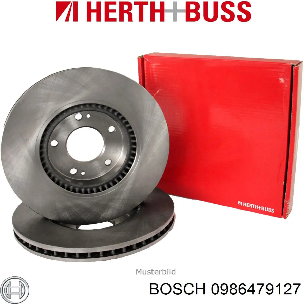 0986479127 Bosch disco de freno delantero