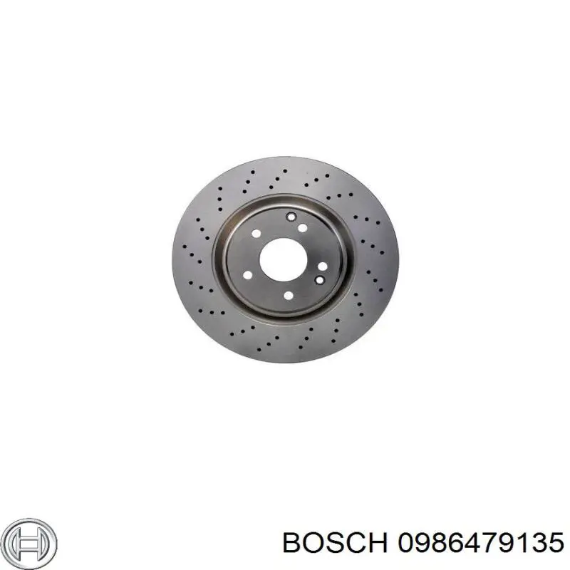 0986479135 Bosch disco de freno delantero