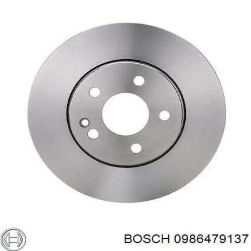 0986479137 Bosch disco de freno delantero