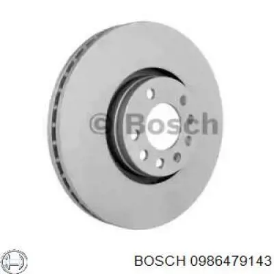 0986479143 Bosch freno de disco delantero