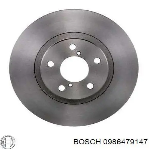 0986479147 Bosch disco de freno delantero